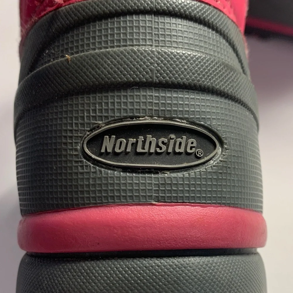 Girls northside size 4 pink and gray Snow Winter Boots